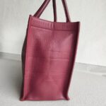 C.Dior Book Tote Medium Maroon Calfskin Bag #RYRU-3 - Image 8