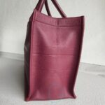 C.Dior Book Tote Medium Maroon Calfskin Bag #RYRU-3 - Image 9