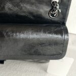 Chanel 2.55 Large Double Flap Black Aged Calfskin with Black Hardware #RYKT-1 - Image 21