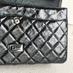 Chanel 2.55 Large Double Flap Black Aged Calfskin with Black Hardware #RYKT-1 - Image 25