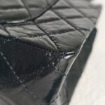 Chanel 2.55 Large Double Flap Black Aged Calfskin with Black Hardware #RYKT-1 - Image 16