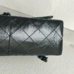 Chanel 2.55 Large Double Flap Black Aged Calfskin with Black Hardware #RYKT-1 - Image 13