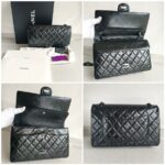 Chanel 2.55 Large Double Flap Black Aged Calfskin with Black Hardware #RYKT-1 - Image 2