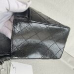 Chanel 2.55 Large Double Flap Black Aged Calfskin with Black Hardware #RYKT-1 - Image 9