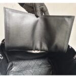 Chanel 2Way-bag Black Grained Calfskin with Silver Hardware #RSEK-1 - Image 27