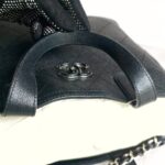 Chanel 2Way-bag Black Grained Calfskin with Silver Hardware #RSEK-1 - Image 15