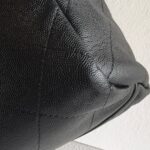 Chanel 2Way-bag Black Grained Calfskin with Silver Hardware #RSEK-1 - Image 11