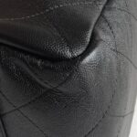 Chanel 2Way-bag Black Grained Calfskin with Silver Hardware #RSEK-1 - Image 12