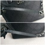 Chanel 2Way-bag Black Grained Calfskin with Silver Hardware #RSEK-1 - Image 19
