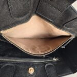 Chanel 2Way-bag Black Grained Calfskin with Silver Hardware #RSEK-1 - Image 31