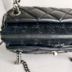 Chanel Bowler Shoulder Bag Black Aged Calfskin with Ruthenium Hardware #RCLO-1 - Image 11