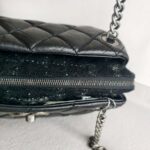 Chanel Bowler Shoulder Bag Black Aged Calfskin with Ruthenium Hardware #RCLO-1 - Image 12