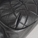 Chanel Bowler Shoulder Bag Black Aged Calfskin with Ruthenium Hardware #RCLO-1 - Image 18