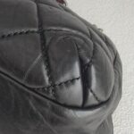 Chanel Bowler Shoulder Bag Black Aged Calfskin with Ruthenium Hardware #RCLO-1 - Image 17