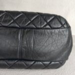 Chanel Bowler Shoulder Bag Black Aged Calfskin with Ruthenium Hardware #RCLO-1 - Image 14