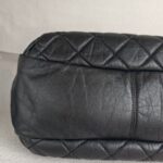 Chanel Bowler Shoulder Bag Black Aged Calfskin with Ruthenium Hardware #RCLO-1 - Image 13