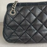 Chanel Bowler Shoulder Bag Black Aged Calfskin with Ruthenium Hardware #RCLO-1 - Image 5