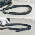 Chanel Boy Quilted Enchained Bag Black Calf Leather with Ruthenium Hardware #RSET-1 - Image 9