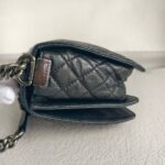 Chanel Boy Quilted Enchained Bag Black Calf Leather with Ruthenium Hardware #RSET-1 - Image 7