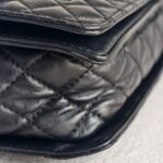 Chanel Boy Quilted Enchained Bag Black Calf Leather with Ruthenium Hardware #RSET-1 - Image 16