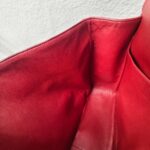 Chanel Classic Maxi Jumbo Double Flap Bag Maroon Lambskin with Silver Hardware #RYUE-1 - Image 53