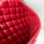 Chanel Classic Maxi Jumbo Double Flap Bag Maroon Lambskin with Silver Hardware #RYUE-1 - Image 41