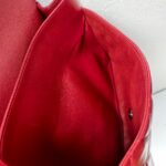 Chanel Classic Maxi Jumbo Double Flap Bag Maroon Lambskin with Silver Hardware #RYUE-1 - Image 49