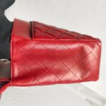 Chanel Classic Maxi Jumbo Double Flap Bag Maroon Lambskin with Silver Hardware #RYUE-1 - Image 20