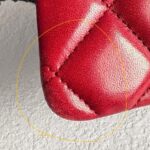 Chanel Classic Maxi Jumbo Double Flap Bag Maroon Lambskin with Silver Hardware #RYUE-1 - Image 8