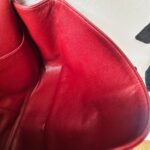 Chanel Classic Maxi Jumbo Double Flap Bag Maroon Lambskin with Silver Hardware #RYUE-1 - Image 50