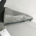 Chanel Clutch Silver Aged Calfskin with Silver Hardware #RYOS-1 - Image 7