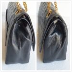 Chanel Vintage Medium Double Flap Black Lambskin with Gold Hardware #RCYT-3 - Image 8