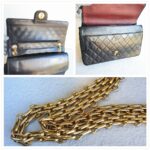 Chanel Vintage Medium Double Flap Black Lambskin with Gold Hardware #RCYT-3 - Image 18