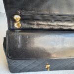 Chanel Vintage Medium Double Flap Black Lambskin with Gold Hardware #RCYT-3 - Image 21