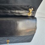 Chanel Vintage Medium Double Flap Black Lambskin with Gold Hardware #RCYT-3 - Image 22