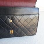 Chanel Vintage Medium Double Flap Black Lambskin with Gold Hardware #RCYT-3 - Image 27