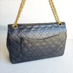Chanel Vintage Medium Double Flap Black Lambskin with Gold Hardware #RCYT-3 - Image 5