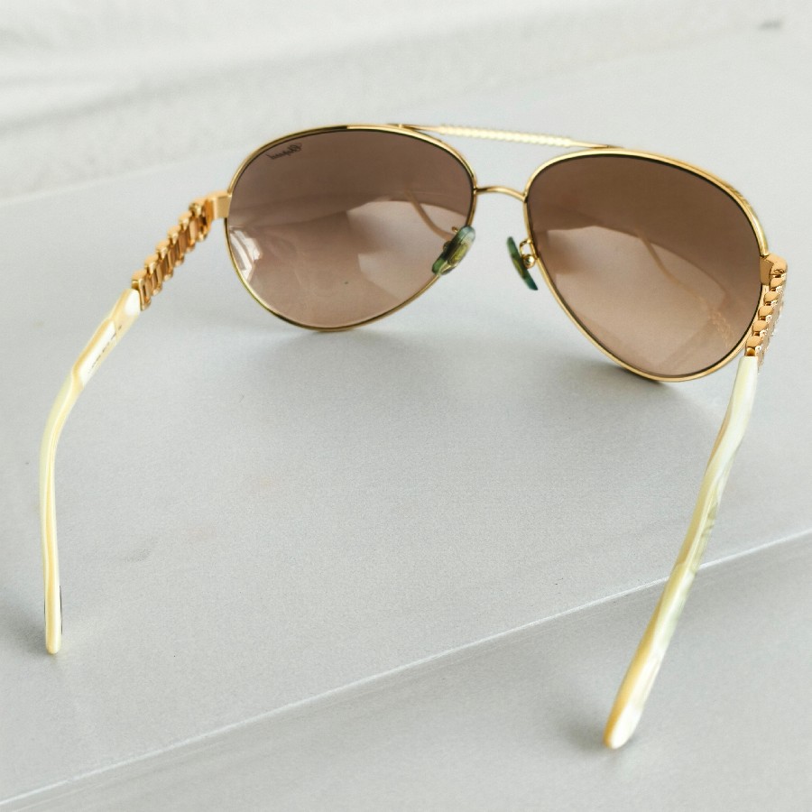 Chopard-Sunglasses-Gold-Metal-Frame-with-Gold-Hardware #RSEC-1 (2)