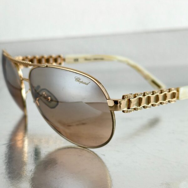 Chopard Sunglasses Gold Metal Frame with Gold Hardware #RSEC-1