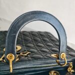 Christian Dior Lady Dior Large Black Lambskin with Gold Hardware #RSET-2 - Image 24