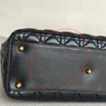 Christian Dior Lady Dior Large Black Lambskin with Gold Hardware #RSET-2 - Image 14