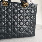 Christian Dior Lady Dior Large Black Lambskin with Gold Hardware #RSET-2 - Image 4