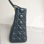 Christian Dior Lady Dior Large Black Lambskin with Gold Hardware #RSET-2 - Image 8