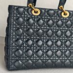 Christian Dior Lady Dior Large Black Lambskin with Gold Hardware #RSET-2 - Image 5