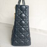 Christian Dior Lady Dior Large Black Lambskin with Gold Hardware #RSET-2 - Image 7