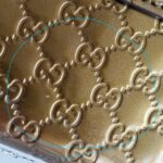 Gucci Compact Wallet Gold Guccissima Patent Leather with Gold Hardware #GUULU-1 - Image 9
