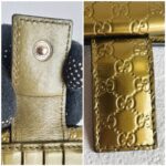 Gucci Compact Wallet Gold Guccissima Patent Leather with Gold Hardware #GUULU-1 - Image 12
