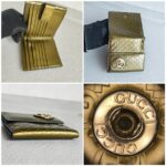 Gucci Compact Wallet Gold Guccissima Patent Leather with Gold Hardware #GUULU-1 - Image 2