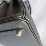 Hermes Birkin 30cm Black Epsom Leather and Palladium Plated Hardware #TYES-1 - Image 12
