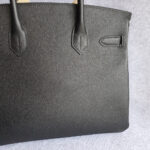 Hermes Birkin 30cm Black Epsom Leather and Palladium Plated Hardware #TYES-1 - Image 6